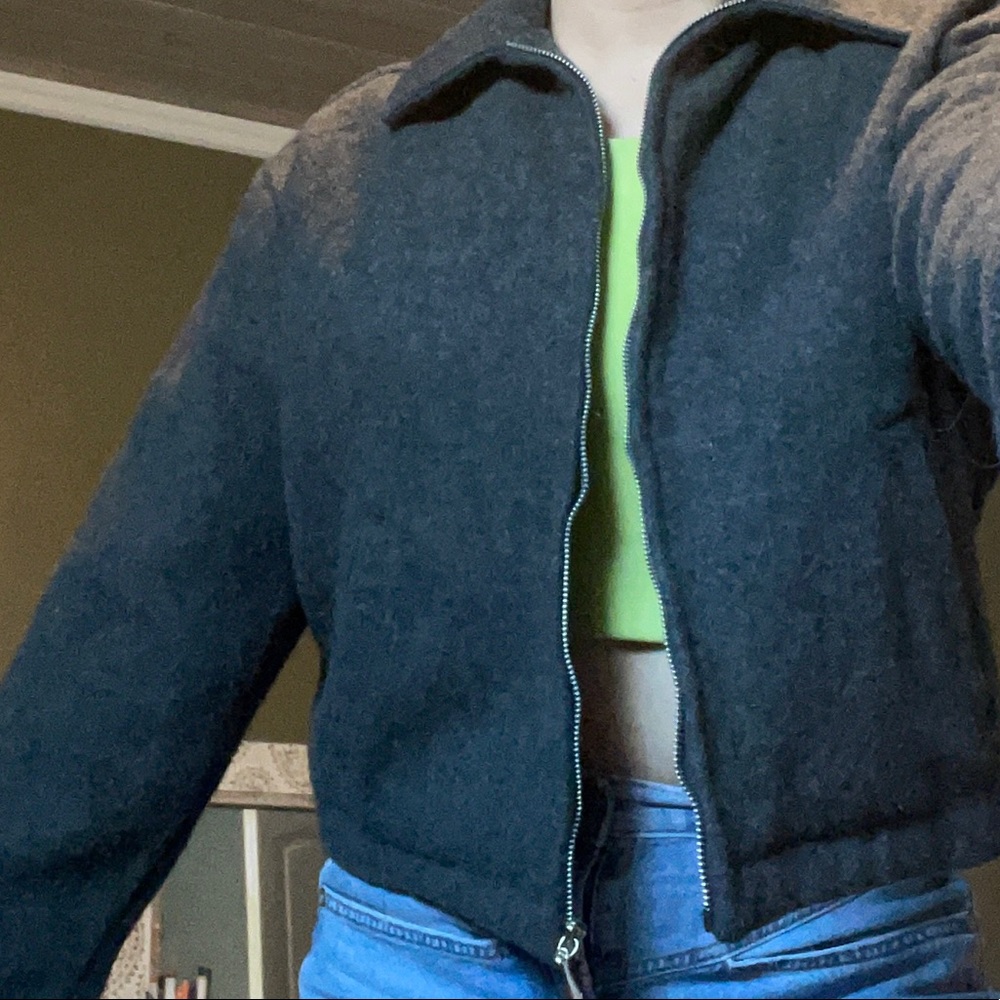 Wool Zip Up Jacket